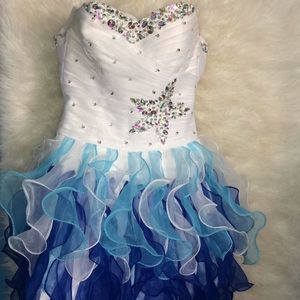 Strapless Homecoming Dress